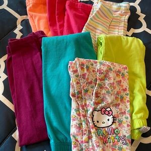 9 pairs of leggings, size 5T
